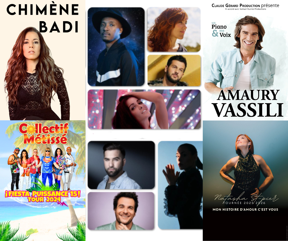 Artistes accompagnés par Claude Gérard Production