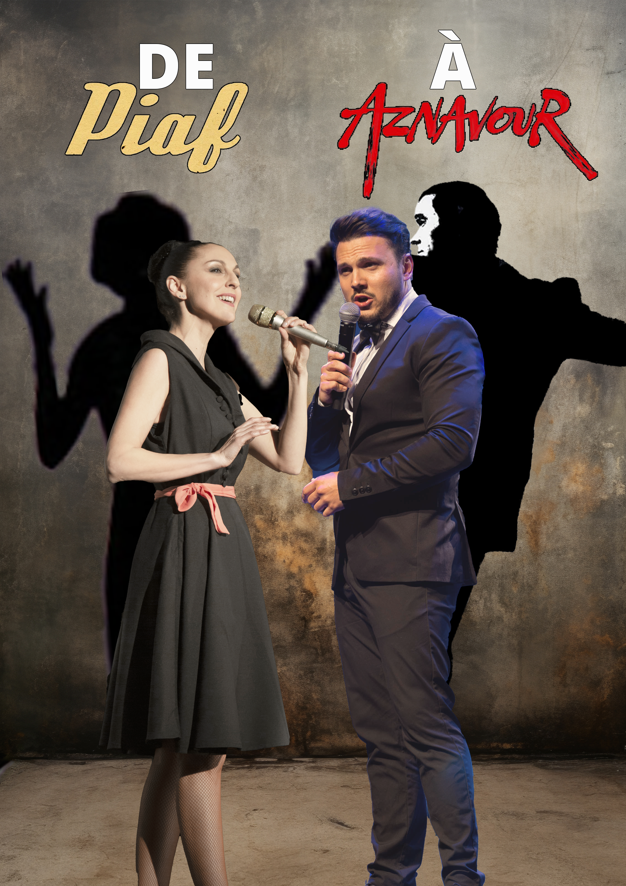 Claude Gérard Production présente hommage à Piaf et Aznavour