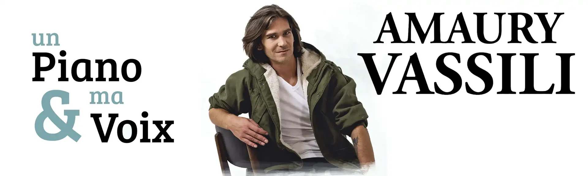 Amaury Vassili en concert piano-voix avec Claude Gérard Production