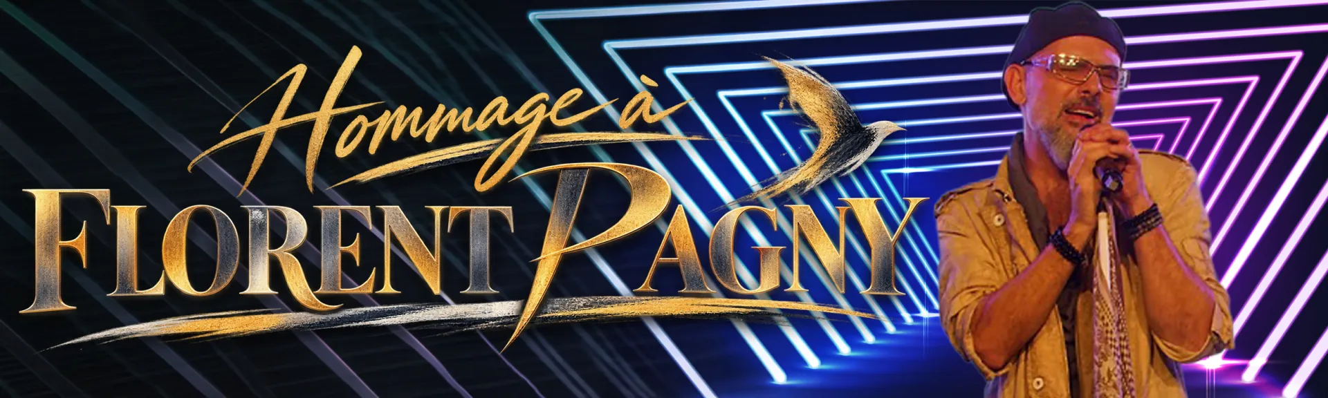 Hommage à Florent Pagny – spectacle avec Claude Gérard Production