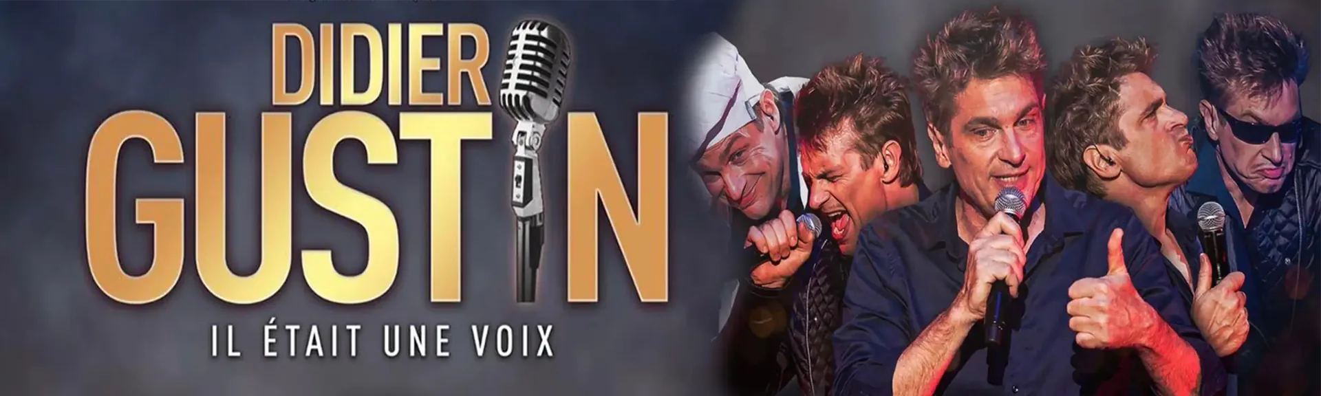 Didier Gustin imitateur en spectacle avec Claude Gérard Production