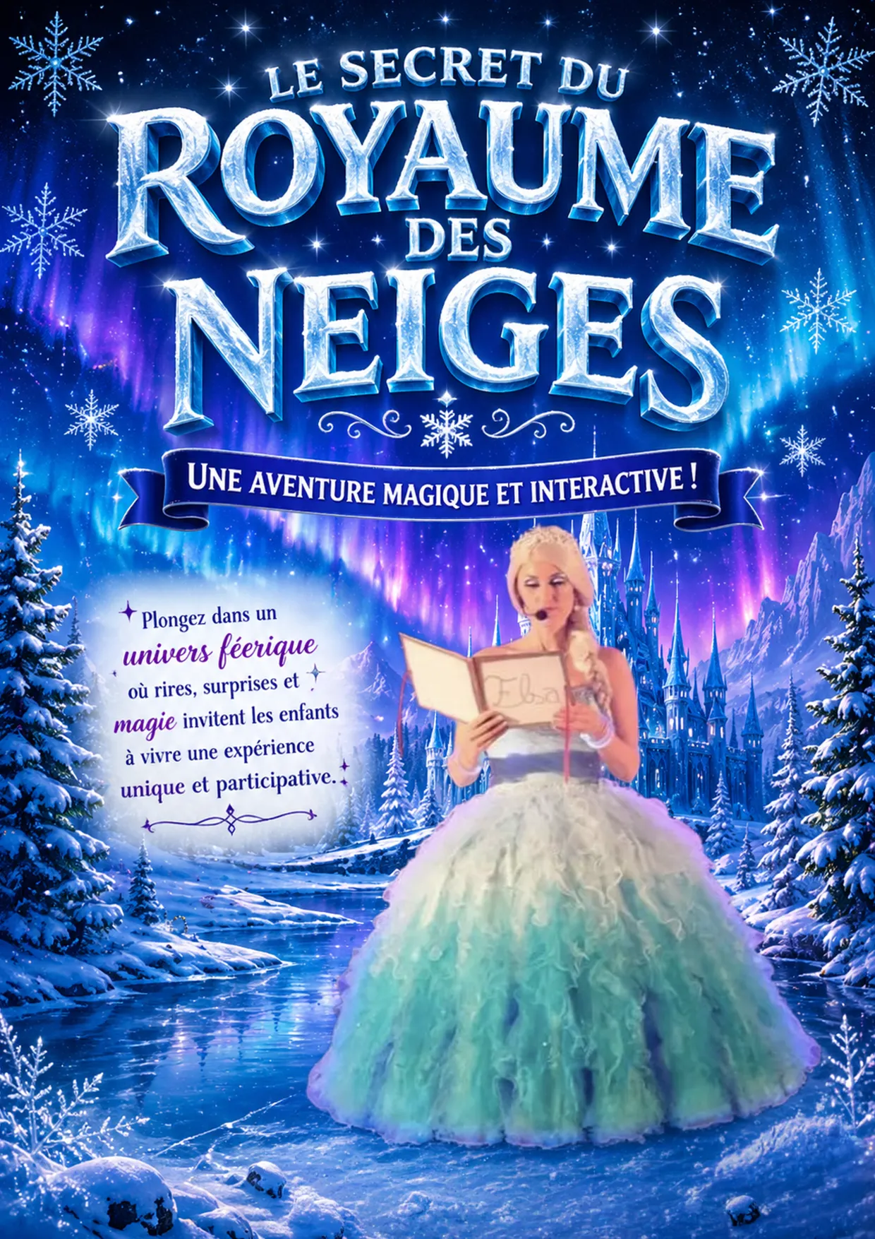 Affiche du spectacle Le Secret du Royaume des Neiges